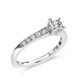 1/2 Ct. T.W. Diamond Princess-Cut Diamond Engagement Ring in 14K White Gold, photo 4