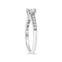1/2 Ct. T.W. Diamond Princess-Cut Diamond Engagement Ring in 14K White Gold, photo 5