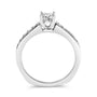 1/2 Ct. T.W. Diamond Princess-Cut Diamond Engagement Ring in 14K White Gold, photo 6