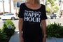 Dog Walks Are My Happy Hour Scoop Neck Tee