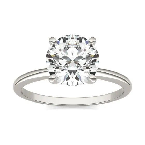 2 CTW Round Lab-Grown Diamond Solitaire Ring in 14K Gold, photo 1