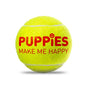 Happy Tennis Ball in neon green