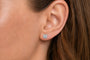IGI Certified Lab-Grown Diamond Solitaire Stud Earrings in 14K Gold, photo 24