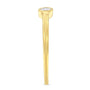 Anillo Miracle-Set con diamantes de 1/20 ct. p.t. en plata de ley bañada en oro amarillo de 14K, foto 5