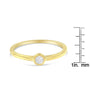 Anillo Miracle-Set con diamantes de 1/20 ct. p.t. en plata de ley bañada en oro amarillo de 14K, foto 6