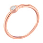 1/20 Ct. T.W. Miracle-Set Diamond Ring in 14K Rose Gold-Plated Sterling Silver, photo 1