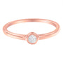 1/20 Ct. T.W. Miracle-Set Diamond Ring in 14K Rose Gold-Plated Sterling Silver, photo 4