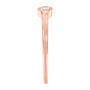 1/20 Ct. T.W. Miracle-Set Diamond Ring in 14K Rose Gold-Plated Sterling Silver, photo 5