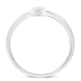 0.05 Ct. T.W. Miracle-Set Diamond Round-Shaped Promise Ring in Sterling Silver, photo 2
