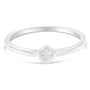 0.05 Ct. T.W. Miracle-Set Diamond Round-Shaped Promise Ring in Sterling Silver, photo 4