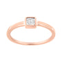 1/20 Ct. T.W. Miracle-Set Diamond Promise Ring in 14K Rose Gold-Plated Sterling Silver, photo 2