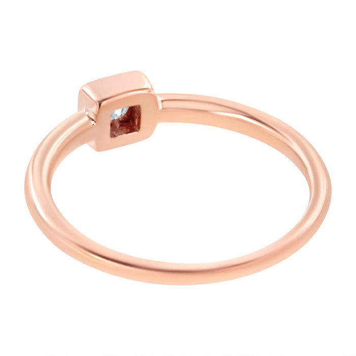 1/20 Ct. T.W. Miracle-Set Diamond Promise Ring in 14K Rose Gold-Plated Sterling Silver, photo 6