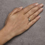 Diamond Accent Filigree Heart Promise Ring in 14K Yellow Gold-Plated Sterling Silver, photo 3
