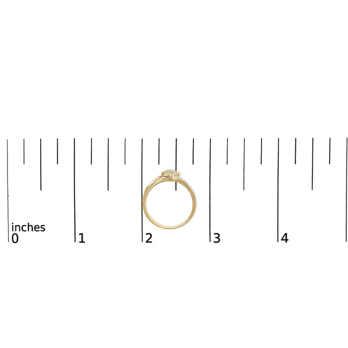 Diamond Accent Filigree Heart Promise Ring in 14K Yellow Gold-Plated Sterling Silver, photo 7