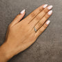 Diamond Cluster Twisted Promise Ring in 10K Yellow Gold, photo 3