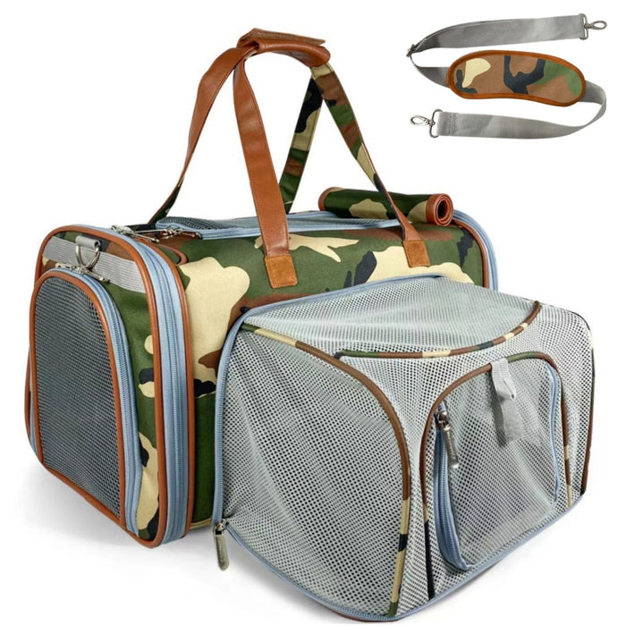 Transportadora expandible para mascotas Gold Series Standard, edición estampados, foto 1