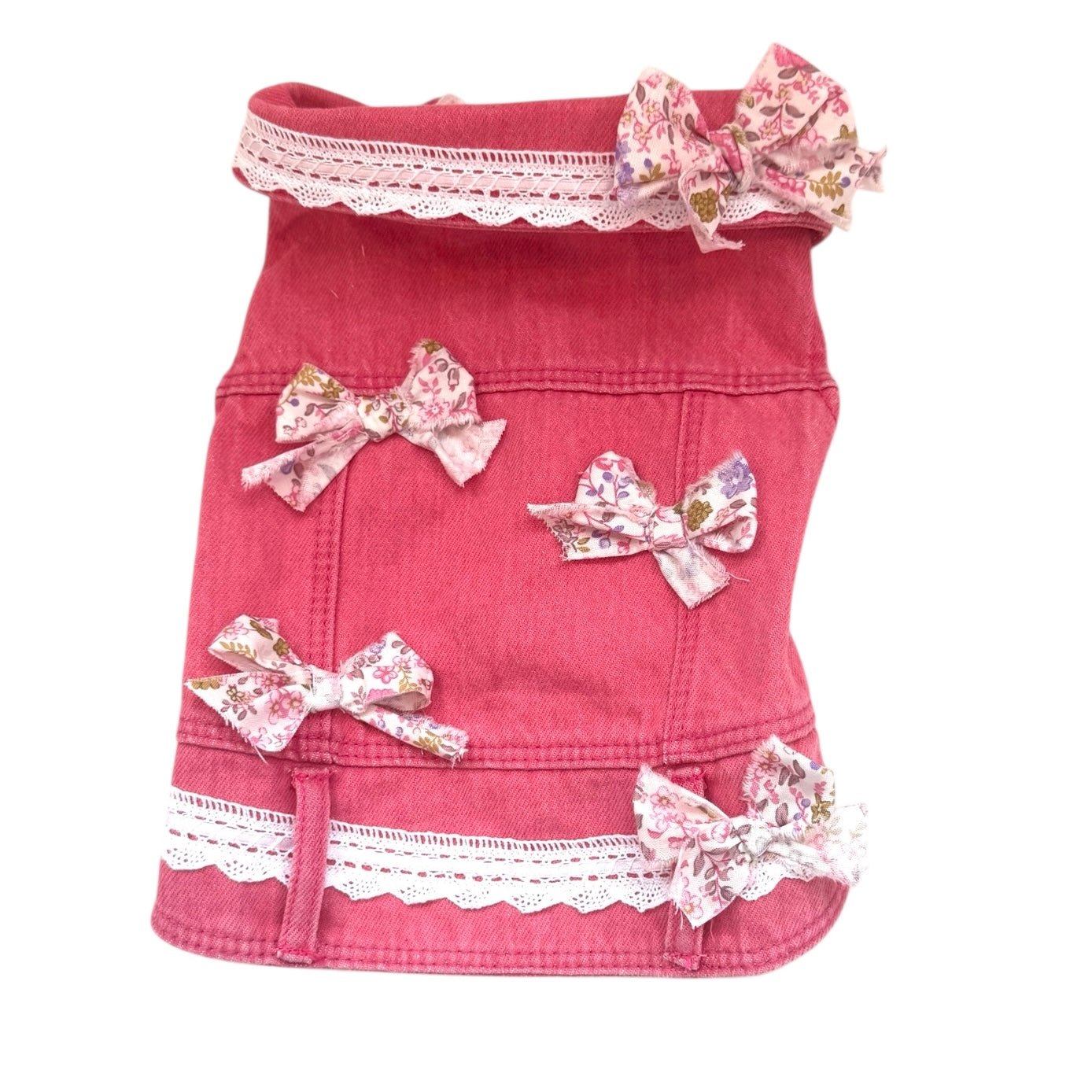 Pink Vest with Floral Pink Bows, photo 1