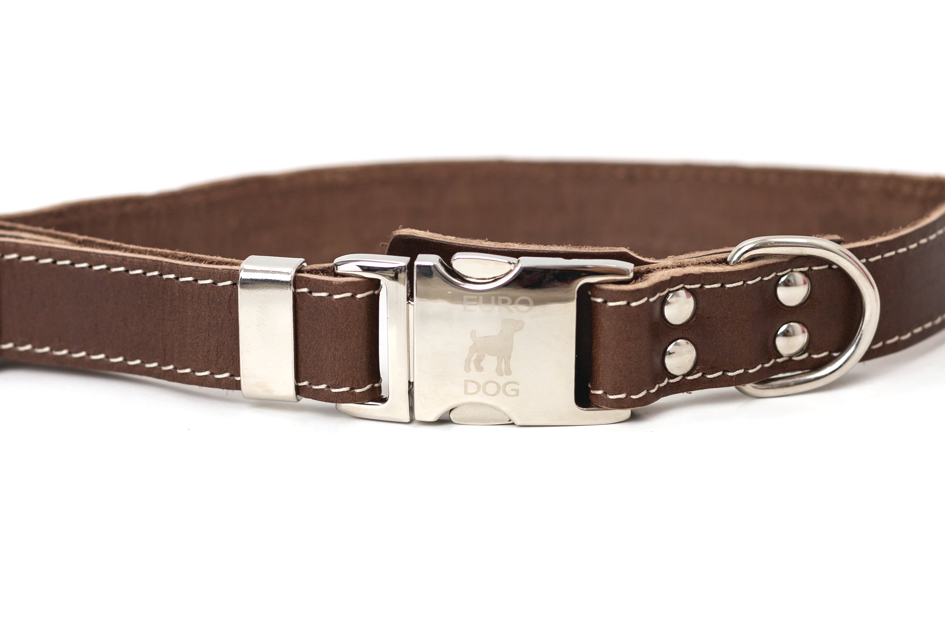 Pro Line Leather Dog Collar with Metal Quick-Release Buckle, photo 2