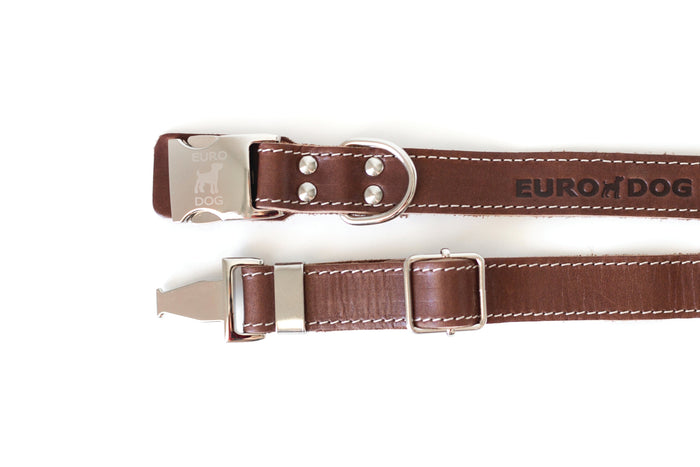 Pro Line Leather Dog Collar with Metal Quick-Release Buckle, photo 3