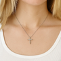 Faith Cubic Zirconia Cross Pendant Necklace, photo 2