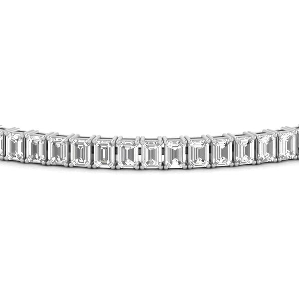 20 CTW Lab-Created Moissanite Tennis Bracelet, Gold-Plated, photo 2
