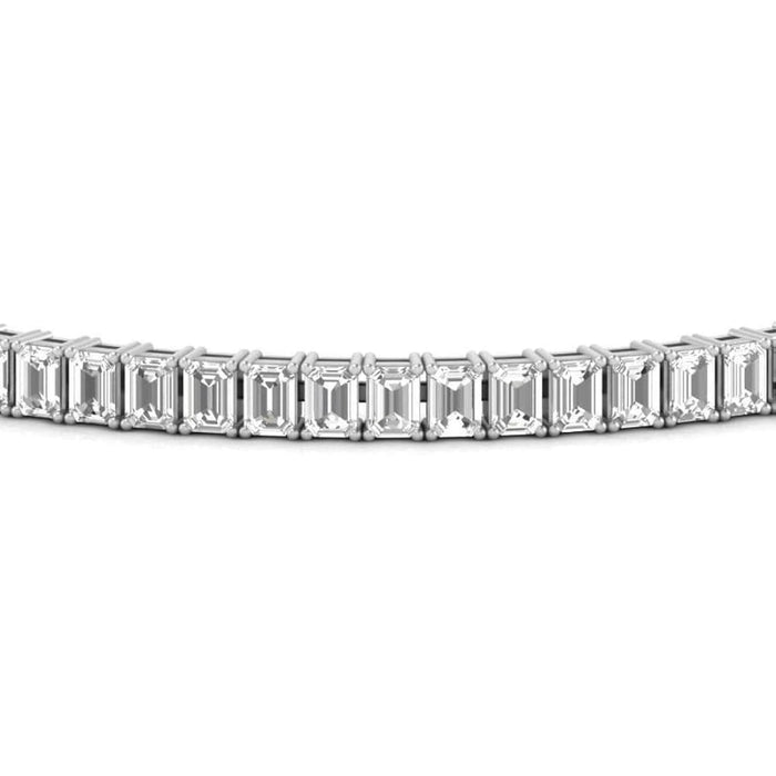 20 CTW Lab-Created Moissanite Tennis Bracelet, Gold-Plated, photo 2
