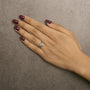 Anillo de promesa de corazón de filigrana con detalle de diamante en oro amarillo de 10K, foto 3