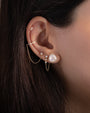 Diamond Stud and Chain Ear Cuff, photo 4