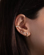 Diamond Lotus Stud Earrings, photo 7
