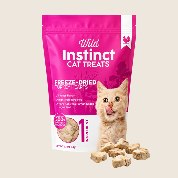 Freeze-Dried Turkey Heart Cat Treats