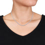 Collar tenis con moissanita creada en laboratorio de 12.5 CT DEW, foto 5