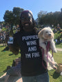 Puppies Wine & I'm Fine Unisex Crewneck Tee
