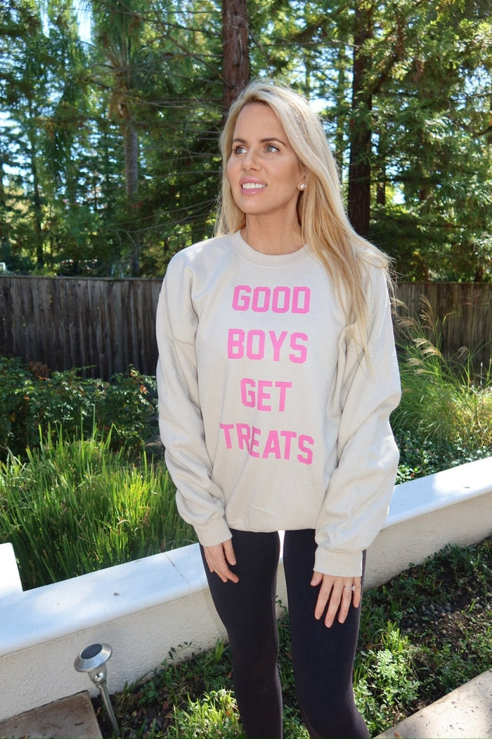 Good Boys Get Treats Crewneck Sweatshirt