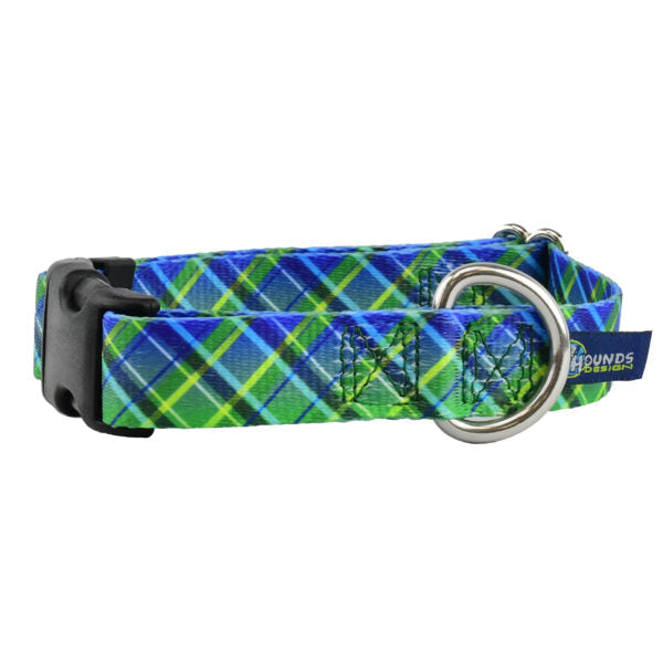 Collar para perro Electric Glow Green Plaid EarthStyle, foto 1