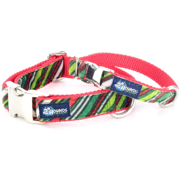 Collar martingala con hebilla Velvet Essential Christmas Stripe, foto 1