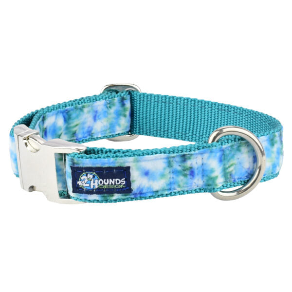 Collar martingala con hebilla Velvet Essential Teal Tie-Dye, foto 1