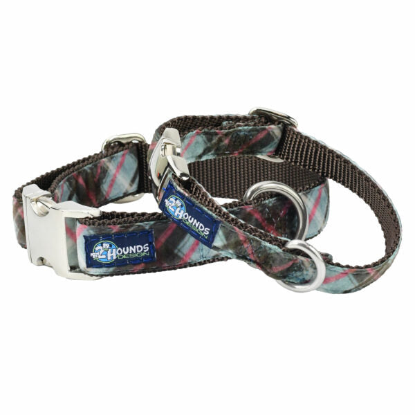 Jane’s Shirt Winter Plaid Velvet Essential Dog Collar, photo 1