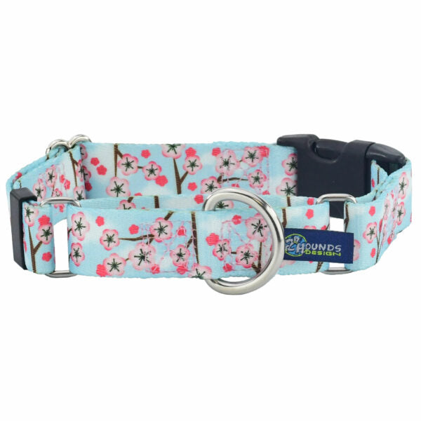 Collar martingala con hebilla para perro Cherry Blossoms EarthStyle, foto 2