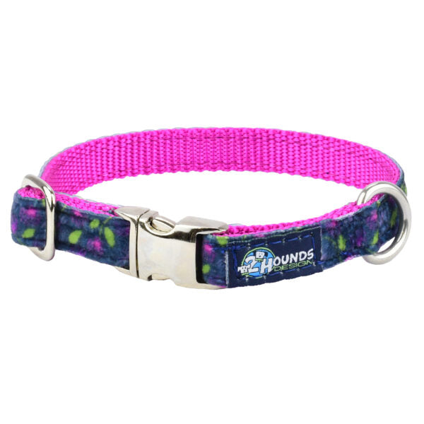 Midnight Dahlia Velvet Essential Dog Collar, photo 2