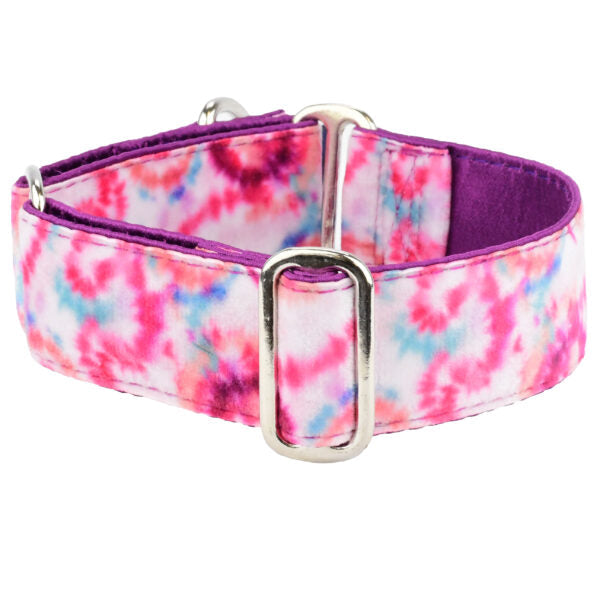 Collar martingala Elite Velvet Pink Tie-Dye, foto 2