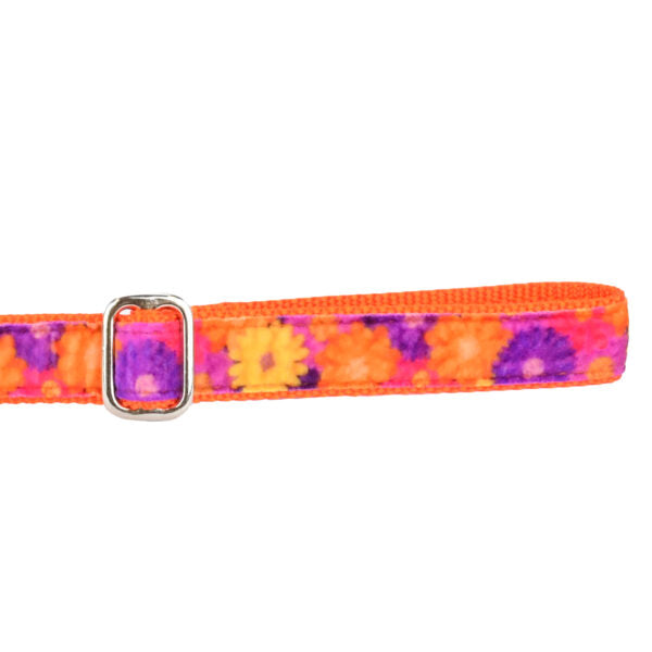 Gerbera Daisy Velvet Dog Leash, photo 2