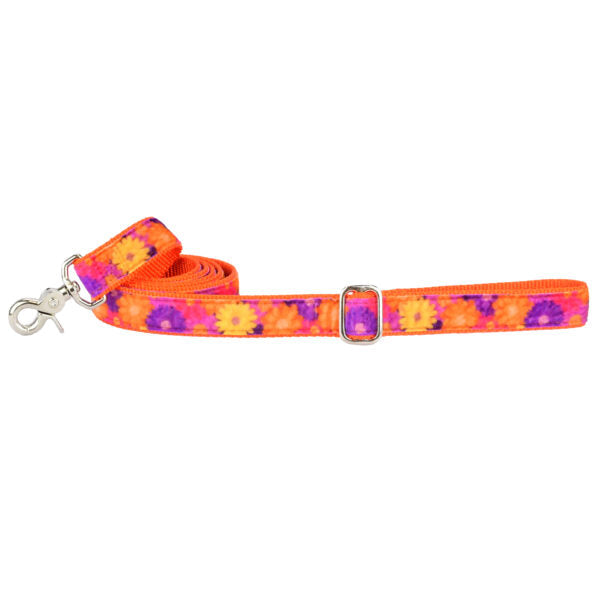 Gerbera Daisy Velvet Dog Leash, photo 3