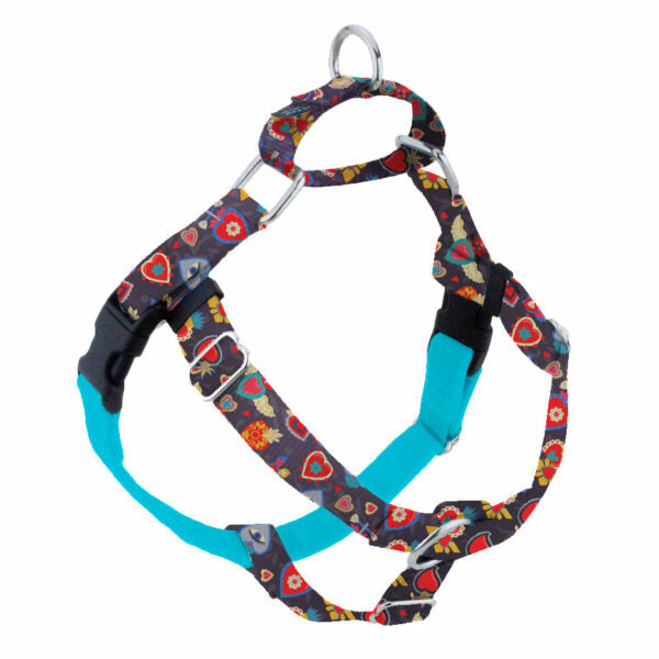 Arnés antitirones para perro Freedom No-Pull Gothic Hearts EarthStyle, foto 1