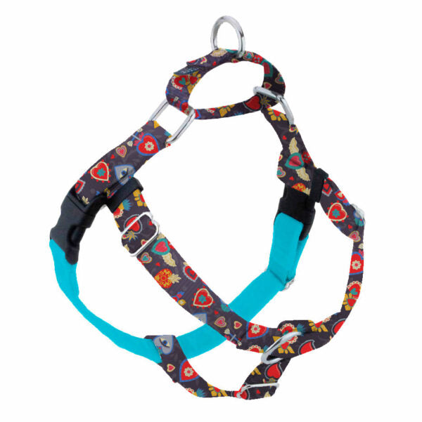 Arnés antitirones para perro Freedom No-Pull Gothic Hearts EarthStyle, foto 1