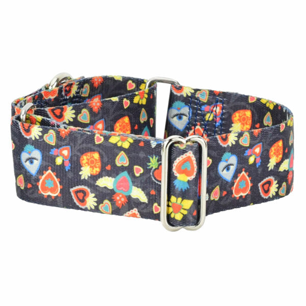 Collar martingala para perro Gothic Hearts EarthStyle, foto 3