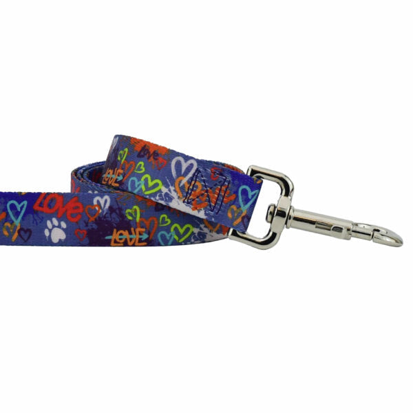 Correa para perro Love Graffiti Blue EarthStyle, foto 1