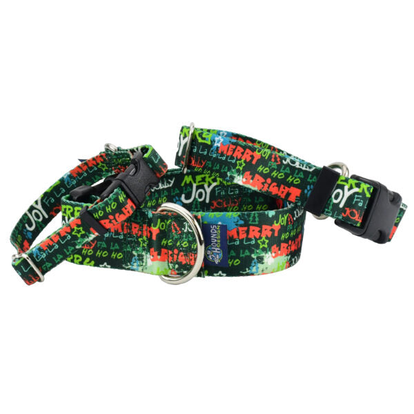 Collar martingala para perro Holiday Graffiti EarthStyle, foto 1