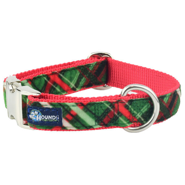 Collar con hebilla Velvet Essential Christmas Plaid Green, foto 1