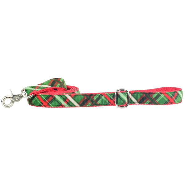 Correa de terciopelo Christmas Plaid Green, foto 3