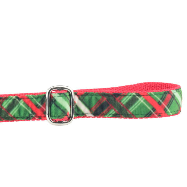 Correa de terciopelo Christmas Plaid Green, foto 2